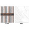 Gray Stripes Minky Blanket - 50"x60" - Single Sided - Front & Back