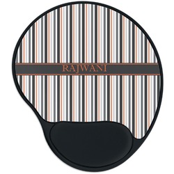 Gray Stripes Mouse Pad with Wrist Support