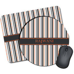 Gray Stripes Mouse Pad (Personalized)