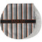 Gray Stripes Burp Pad - Velour w/ Name or Text