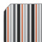 Gray Stripes Octagon Placemat - Single front (DETAIL)