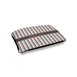 Gray Stripes Outdoor Dog Bed - Small (Personalized)