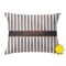 Gray Stripes Outdoor Throw Pillow (Rectangular - 12x16)
