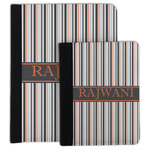 Gray Stripes Padfolio Clipboard (Personalized)