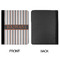 Gray Stripes Padfolio Clipboards - Large - APPROVAL