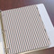 Gray Stripes Page Dividers - Set of 5 - In Context
