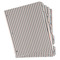 Gray Stripes Page Dividers - Set of 5 - Main/Front