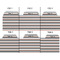 Gray Stripes Page Dividers - Set of 6 - Approval