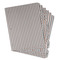 Gray Stripes Page Dividers - Set of 6 - Main/Front