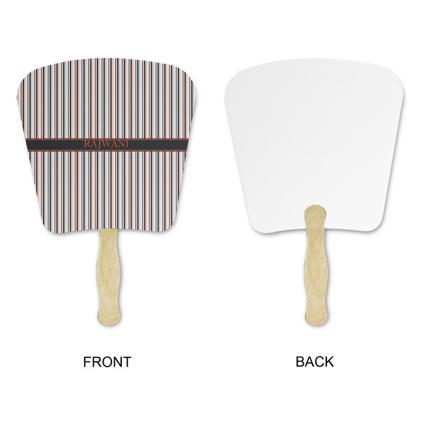 Gray Stripes Paper Fans - Approval