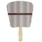 Gray Stripes Paper Fan (Personalized)