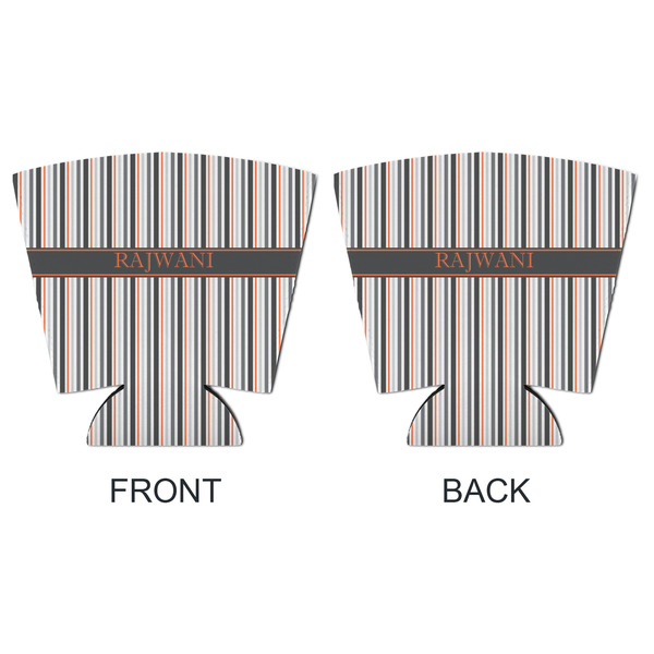Gray Stripes Party Cup Sleeves - with bottom - APPROVAL