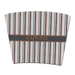 Gray Stripes Party Cup Sleeve - without bottom (Personalized)