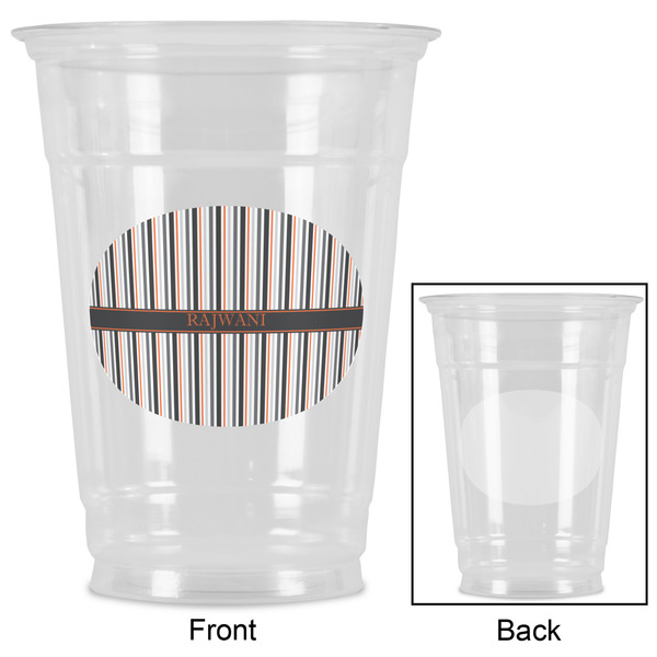 Gray Stripes Party Cups - 16oz - Approval