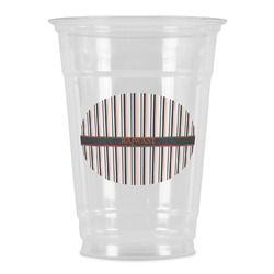Gray Stripes Party Cups - 16oz (Personalized)