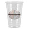 Gray Stripes Party Cups - 16oz (Personalized)