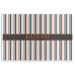 Gray Stripes Disposable Paper Placemats (Personalized)