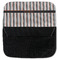 Gray Stripes Pencil Case - Back Open