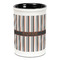 Gray Stripes Ceramic Pencil Holders - Black