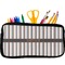 Gray Stripes Neoprene Pencil Case (Personalized)