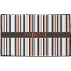 Gray Stripes Door Mat - 60"x36" (Personalized)