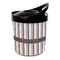 Grey Stripes Personalized Plastic Ice Bucket