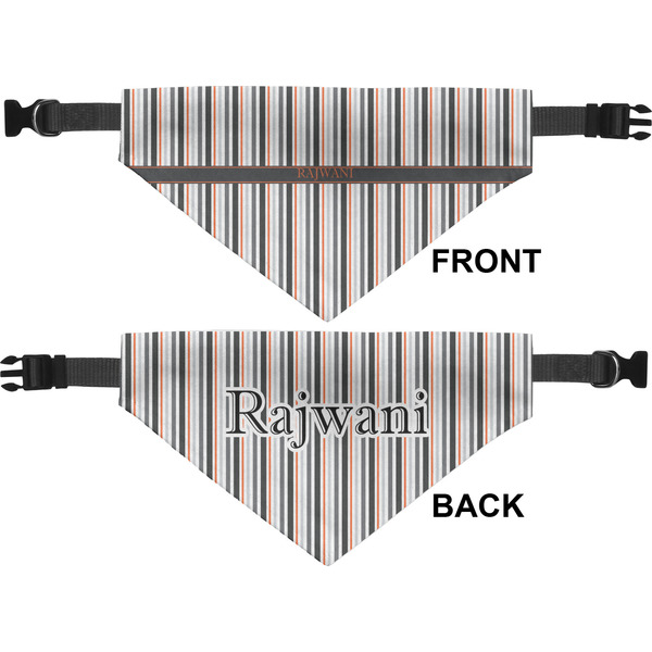 Gray Stripes Pet Bandana Approval