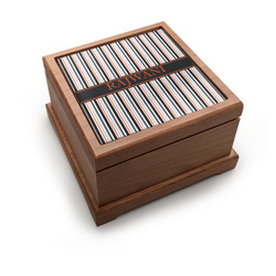 Gray Stripes Pet Urn w/ Name or Text