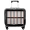 Gray Stripes Pilot Bag Luggage with Wheels
