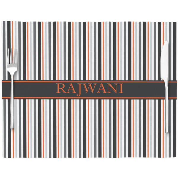 Gray Stripes Placemat with Props