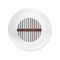 Gray Stripes Plastic Party Appetizer & Dessert Plates - Approval
