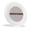 Gray Stripes Plastic Party Dinner Plates - Main/Front