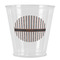 Gray Stripes Plastic Shot Glass (Personalized)
