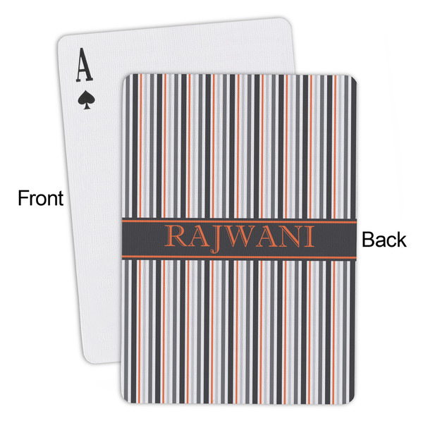 Gray Stripes Playing Cards - Approval