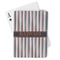 Gray Stripes Playing Cards - Front View