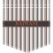 Gray Stripes Iron On Faux Pocket (Personalized)