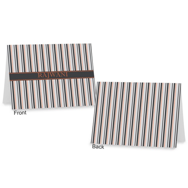 Gray Stripes Postcard - Front and Back