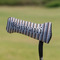 Gray Stripes Putter Cover - On Putter