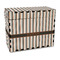 Gray Stripes Wood Recipe Box - Full Color Print (Personalized)