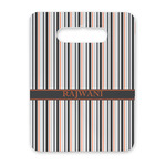 Gray Stripes Rectangular Trivet with Handle (Personalized)