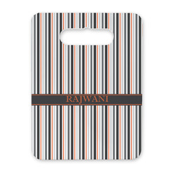 Gray Stripes Rectangular Trivet with Handle (Personalized)
