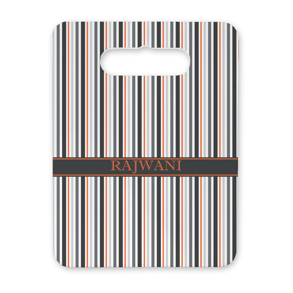 Custom Gray Stripes Rectangular Trivet with Handle (Personalized)