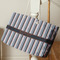Gray Stripes Large Rope Tote - Life Style