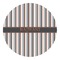 Gray Stripes Round Decal (Personalized)