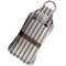 Gray Stripes Sanitizer Holder Keychain - Large in Case