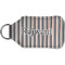 Gray Stripes Sanitizer Holder Keychain - Small (Back)