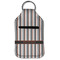 Gray Stripes Sanitizer Holder Keychain - Small (Front Flat)