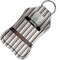 Gray Stripes Sanitizer Holder Keychain - Small in Case