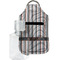 Gray Stripes Sanitizer Holder Keychain - Small with Case