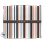 Gray Stripes Security Blanket (Personalized)